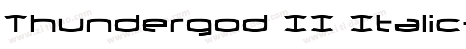 Thundergod II Italic字体转换